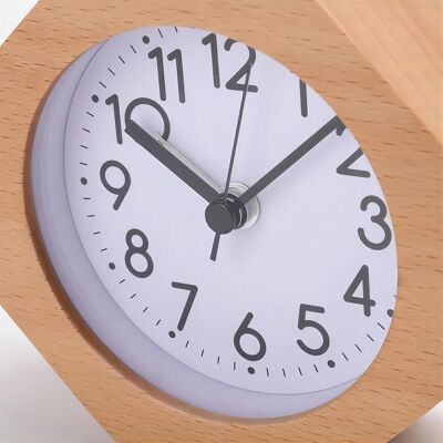 OEM Reloj Silencioso, Octogonal, De Madera Maciza Con Manecillas - Amarillo OEM Reloj Silencioso, Octogonal, De Madera Maciza Con Manecillas - Amarillo