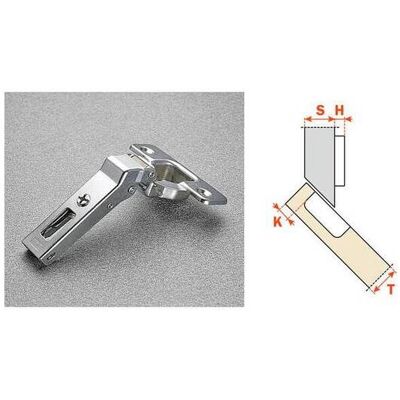 OEM 25 X Salice Cerniera C2abv99 Collo 45 Ang Pos Sormonto OEM 25 X Salice Cerniera C2abv99 Collo 45 Ang Pos Sormonto