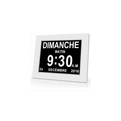 OEM Reloj Digital One Piece De 7 Pulgadas Con Calendario, Fecha Y Hora, Reloj Para Padres Con Alzheimer, Recordatorio De Medicamentos Para Abuelos Y Niños - Blanco - 20,4 X 14,3 X 2,4 Cm - Crezuo OEM Reloj Digital One Piece De 7 Pulgadas Con Calendario, Fecha Y Hora, Reloj Para Padres Con Alzheimer, Recordatorio De Medicamentos Para Abuelos Y Niños - Blanco - 20,4 X 14,3 X 2,4 Cm - Crezuo