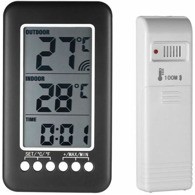 OEM Reloj Digital Inalámbrico 2 En 1 Con Pantalla Lcd (°c/°f) Y Transmisor (batería No Incluida) -crezuo OEM Reloj Digital Inalámbrico 2 En 1 Con Pantalla Lcd (°c/°f) Y Transmisor (batería No Incluida) -crezuo