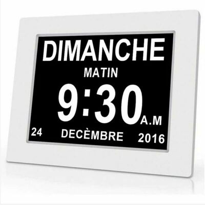 Reloj Calendario Digital One Piece De 7 Pulgadas Con Fecha Y Hora, Reloj Para Padres Con Alzheimer, Recordatorio De Medicación Para Abuelos E Hijos - Blanco - 20 X 14 X 32 Mm. Debuns Reloj Calendario Digital One Piece De 7 Pulgadas Con Fecha Y Hora, Reloj Para Padres Con Alzheimer, Recordatorio De Medicación Para Abuelos E Hijos - Blanco - 20 X 14 X 32 Mm. Debuns