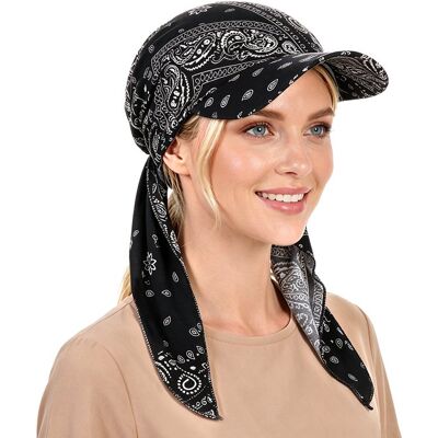 OEM Pañuelo Para La Cabeza De Mujer — Con Visera — Preanudado — Gorra Ligera OEM Pañuelo Para La Cabeza De Mujer — Con Visera — Preanudado — Gorra Ligera