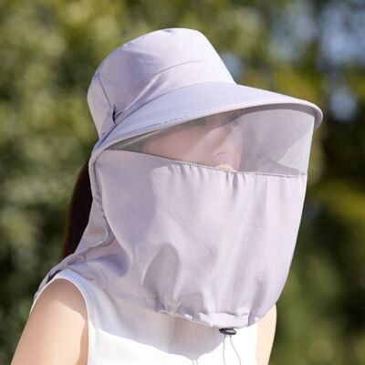 OEM Sombrero De Sol Gris Claro Con Protección Completa Para La Cara,el Cuello Y Los Insectos: Malla Transpirable,visera Extra Ancha Y Protección Uv OEM Sombrero De Sol Gris Claro Con Protección Completa Para La Cara,el Cuello Y Los Insectos: Malla Transpirable,visera Extra Ancha Y Protección Uv