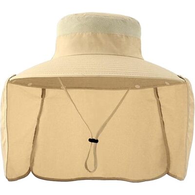 OEM Sombrero De Sol Completo Con Protección Desmontable Para El Cuello Y La Cara: Ala Extra Ancha OEM Sombrero De Sol Completo Con Protección Desmontable Para El Cuello Y La Cara: Ala Extra Ancha