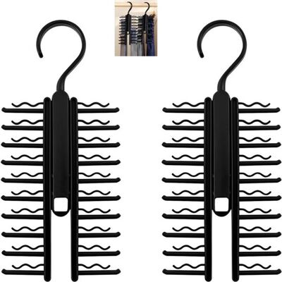OEM Paquete De 2 Pinzas Para Corbata - Ganchos Para Corbata Y Cinturón - Ganchos Ajustables Para Corbata - Soportes Para Corbata - Aptos Para Corbatas, Cinturones Y Bufandas - 29 X 13 Cm - Negro OEM Paquete De 2 Pinzas Para Corbata - Ganchos Para Corbata Y Cinturón - Ganchos Ajustables Para Corbata - Soportes Para Corbata - Aptos Para Corbatas, Cinturones Y Bufandas - 29 X 13 Cm - Negro