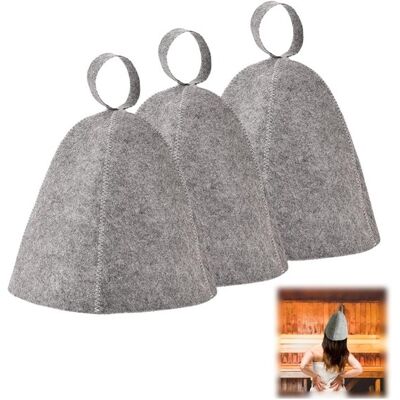 OEM Elegante Gorro De Fieltro Para Sauna Y Bienestar, Protección Para La Cabeza, Accesorio Unisex, Gris. OEM Elegante Gorro De Fieltro Para Sauna Y Bienestar, Protección Para La Cabeza, Accesorio Unisex, Gris.