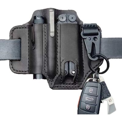 OEM Cinturón De Herramientas – Bolsa Multiherramienta, 3 Compartimentos, Llavero, Negro OEM Cinturón De Herramientas – Bolsa Multiherramienta, 3 Compartimentos, Llavero, Negro
