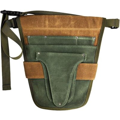 OEM Cinturón De Herramientas, Cinturón De Herramientas Pequeño, Con Correa Ajustable, 5 Compartimentos, Lona, 3028,5 Cm, Verde Y Marrón OEM Cinturón De Herramientas, Cinturón De Herramientas Pequeño, Con Correa Ajustable, 5 Compartimentos, Lona, 3028,5 Cm, Verde Y Marrón