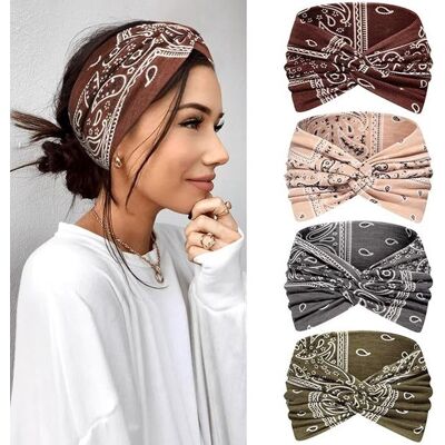 OEM Diadema Estilo Bandana Boho - Mujer - Varios Colores - 4 Piezas OEM Diadema Estilo Bandana Boho - Mujer - Varios Colores - 4 Piezas