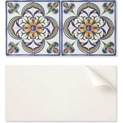 OEM Panel De Vinilo Autoadhesivo Con Estampado Floral De 120x60 Cm Sobre Azulejo. OEM Panel De Vinilo Autoadhesivo Con Estampado Floral De 120x60 Cm Sobre Azulejo.