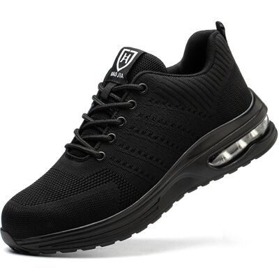 TREETALK Scarpe Antinfortunistiche Leggere Per Uomo E Donna, Traspiranti E Comode, Con Puntale In Acciaio, Colore Nero, Taglia 44. TREETALK Scarpe Antinfortunistiche Leggere Per Uomo E Donna, Traspiranti E Comode, Con Puntale In Acciaio, Colore Nero, Taglia 44.