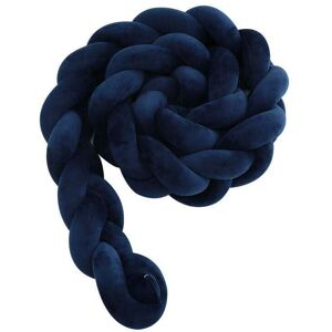 KZQ Protector De Cuna Para Bebé, 3 Unidades, Tejido De Serpiente, Trenzado, Terciopelo, Para Recién Nacidos, Decoración De Habitación, Azul Marino, 2 M KZQ Protector De Cuna Para Bebé, 3 Unidades, Tejido De Serpiente, Trenzado, Terciopelo, Para Recién Nacidos, Decoración De Habitación, Azul Marino, 2 M