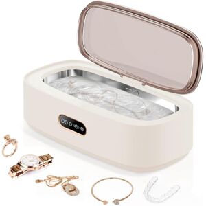 RAPANDA Limpiador Ultrasónico Para Joyas, Gafas, Relojes, Anillos, Cubertería Y Aparatos Dentales – Blanco RAPANDA Limpiador Ultrasónico Para Joyas, Gafas, Relojes, Anillos, Cubertería Y Aparatos Dentales – Blanco
