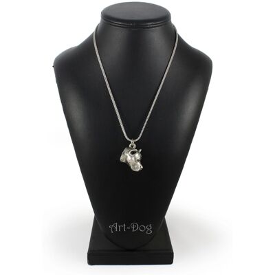 OEM American Staffordshire Terrier, Amstaff, Amstaf: Collar Para Perro, Colgante Para Perro En Una Cadena De Plata, Joyería Única De Art-dog OEM American Staffordshire Terrier, Amstaff, Amstaf: Collar Para Perro, Colgante Para Perro En Una Cadena De Plata, Joyería Única De Art-dog