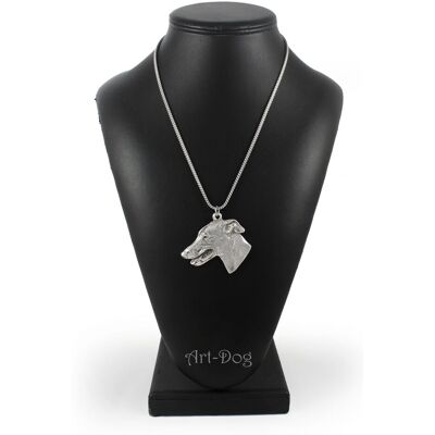 OEM Galgo, Galgo Inglés: Collar Para Perro, Colgante Para Perro En Una Cadena De Plata, Joyería Única De Art-dog OEM Galgo, Galgo Inglés: Collar Para Perro, Colgante Para Perro En Una Cadena De Plata, Joyería Única De Art-dog