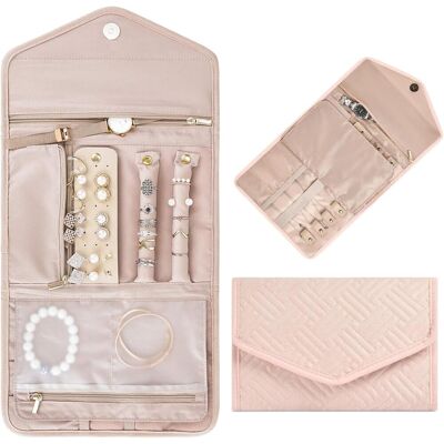 OEM Organizador De Joyas Enrollable Y Plegable Para Pulseras, Pendientes, Anillos Y Collares. OEM Organizador De Joyas Enrollable Y Plegable Para Pulseras, Pendientes, Anillos Y Collares.