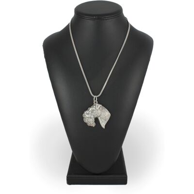 OEM Kerry Blue Terrier, Irish Blue Terrier I - Collar Para Perro, Colgante Para Perro En Una Cadena De Plata, Joyería Única De Art-dog OEM Kerry Blue Terrier, Irish Blue Terrier I - Collar Para Perro, Colgante Para Perro En Una Cadena De Plata, Joyería Única De Art-dog