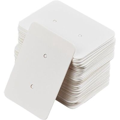 OEM 300 Tarjetas Para Pendientes De 3,5 X 2,5 Cm, Expositores De Joyería, Tarjetas De Cartón Blanco Para Collares, Pulseras, Pendientes Y Llaveros. OEM 300 Tarjetas Para Pendientes De 3,5 X 2,5 Cm, Expositores De Joyería, Tarjetas De Cartón Blanco Para Collares, Pulseras, Pendientes Y Llaveros.