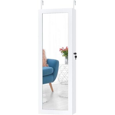 Costway Armario para Joyas con 15 Luces LED y Espejo de Cuerpo Entero - Almacenamiento de Joyas Costway Armario para Joyas con 15 Luces LED y Espejo de Cuerpo Entero - Almacenamiento de Joyas