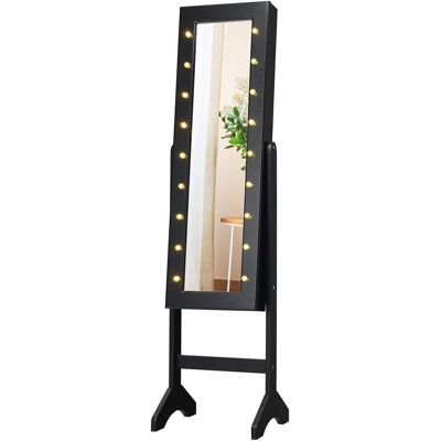 Costway - 18 LED Joyero - Espejo de cuerpo entero Costway - 18 LED Joyero - Espejo de cuerpo entero