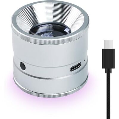 OEM Lupa De Joyería 10x Con Led Y Uv, Recargable, Con Enfoque Ajustable, Lente Extraíble Y Presilla Para Joyero, Ideal Para Joyas, Monedas Y Relojes. OEM Lupa De Joyería 10x Con Led Y Uv, Recargable, Con Enfoque Ajustable, Lente Extraíble Y Presilla Para Joyero, Ideal Para Joyas, Monedas Y Relojes.
