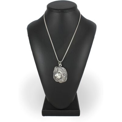 OEM Perro Pastor Caucásico - Collar Con Colgante De Perro En Cadena De Plata, Joyería Única De Art-dog OEM Perro Pastor Caucásico - Collar Con Colgante De Perro En Cadena De Plata, Joyería Única De Art-dog