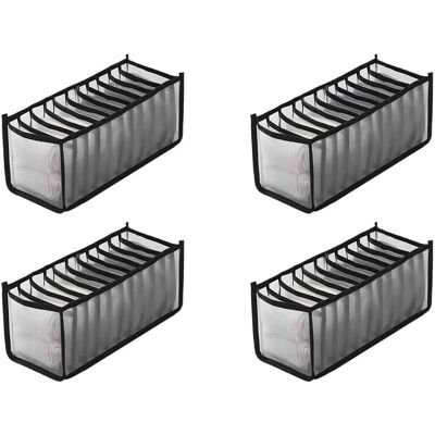 OEM Organizador De Almacenamiento Para 4 Prendas De Ropa Interior, Sujetadores Y Calcetines, Cajón Plegable Y Lavable Para Ropa (negro - 11 Compartimentos) OEM Organizador De Almacenamiento Para 4 Prendas De Ropa Interior, Sujetadores Y Calcetines, Cajón Plegable Y Lavable Para Ropa (negro - 11 Compartimentos)