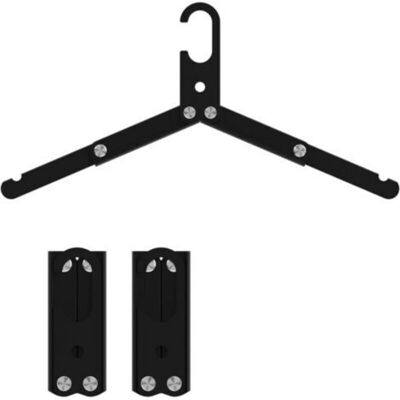 OEM Paquete De 3 Perchas De Aluminio De Primera Calidad, Plegables Y Portátiles Para Ropa Y Calcetines, Ideales Para Viajes Y Uso Doméstico, Color Negro-crezuo.-crezuo OEM Paquete De 3 Perchas De Aluminio De Primera Calidad, Plegables Y Portátiles Para Ropa Y Calcetines, Ideales Para Viajes Y Uso Doméstico, Color Negro-crezuo.-crezuo