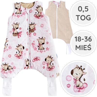 OEM Babyu, Calcetines Para Piernas De Saco De Dormir De Verano Con Doble Cremallera 0.5 Tog 18-36 M OEM Babyu, Calcetines Para Piernas De Saco De Dormir De Verano Con Doble Cremallera 0.5 Tog 18-36 M