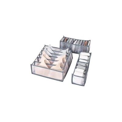 OEM Juego De 3 Cajas Organizadoras De Ropa Interior, De Nailon, Para Cajones, Plegables, Ideales Para Armarios Y Cajones, Perfectas Para Sujetadores, Calcetines Y Bragas. - Crezuo OEM Juego De 3 Cajas Organizadoras De Ropa Interior, De Nailon, Para Cajones, Plegables, Ideales Para Armarios Y Cajones, Perfectas Para Sujetadores, Calcetines Y Bragas. - Crezuo