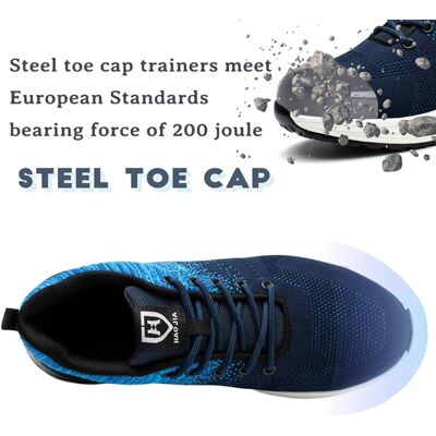 Minkurow Zapatos De Seguridad Hombre Mujer Ligero Cómodo Cesta De Seguridad Antideslizante Azul 43 Eu Minkurow Zapatos De Seguridad Hombre Mujer Ligero Cómodo Cesta De Seguridad Antideslizante Azul 43 Eu