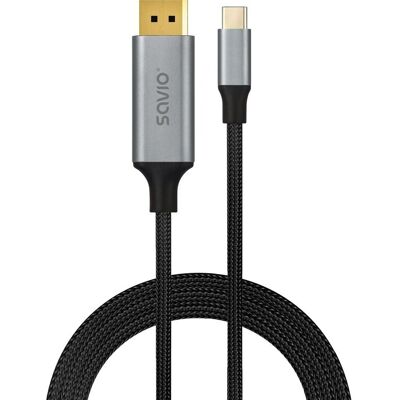 Cable Cl-208 Usb-c-dp 1.2, 2 M Savio Cable Cl-208 Usb-c-dp 1.2, 2 M Savio