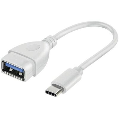 Adaptador Usb Vivanco Tipo C A Usb A 10 Cm Anti Torsión Adaptador Usb Vivanco Tipo C A Usb A 10 Cm Anti Torsión