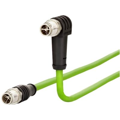 Metz Connect Metz M12 Cable Ethernet Verde 2 Metros Industrial Metz Connect Metz M12 Cable Ethernet Verde 2 Metros Industrial