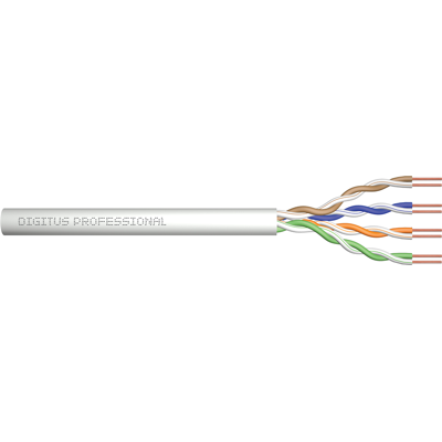 ASSMANN Installation Cable Digitus Cat.5e, U/utp, Eca, Awg24/1, Pvc, 500m, Grey, Reel ASSMANN Installation Cable Digitus Cat.5e, U/utp, Eca, Awg24/1, Pvc, 500m, Grey, Reel