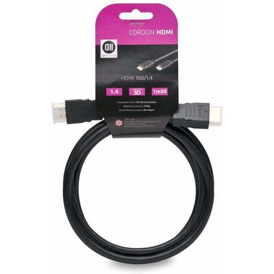 OEM Cable Hdmi - D2 Difusión - 1,5m - Alta Velocidad - Macho/macho - Rosa OEM Cable Hdmi - D2 Difusión - 1,5m - Alta Velocidad - Macho/macho - Rosa