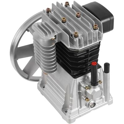 OEM Cabezal De Bomba Para Compresor De Aire, 3 Hp, Pieza De Repuesto, Transmisión Por Correa Con Ventilador De Refrigeración, Color Plata. OEM Cabezal De Bomba Para Compresor De Aire, 3 Hp, Pieza De Repuesto, Transmisión Por Correa Con Ventilador De Refrigeración, Color Plata.