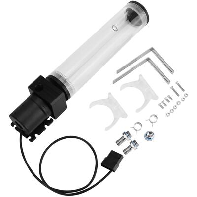 OEM Depósito Cilíndrico De Refrigeración Líquida Para Ordenador De Acrílico, Para Montaje Por El Usuario, Con Bomba De 19 W, Rosca G1/4 Y 210 Mm OEM Depósito Cilíndrico De Refrigeración Líquida Para Ordenador De Acrílico, Para Montaje Por El Usuario, Con Bomba De 19 W, Rosca G1/4 Y 210 Mm