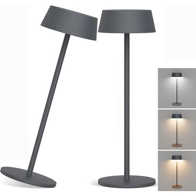 OEM Lámpara De Mesa Led Inalámbrica Regulable A Pilas, Resistente Al Agua Ip54, 2 Unidades. OEM Lámpara De Mesa Led Inalámbrica Regulable A Pilas, Resistente Al Agua Ip54, 2 Unidades.