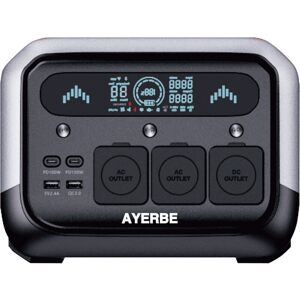 Ayerbe - AY-512 Wh - 700 W - LiFePO4 - Estación de energía Ayerbe - AY-512 Wh - 700 W - LiFePO4 - Estación de energía