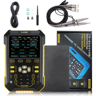 IROVAMI Osciloscopio Digital Portátil 2 En 1 – 2 Canales, Generador 20 Mhz – Banda Ancha 180 Mhz – Pantalla Ips 2,8″ – Instrumento Multifuncional IROVAMI Osciloscopio Digital Portátil 2 En 1 – 2 Canales, Generador 20 Mhz – Banda Ancha 180 Mhz – Pantalla Ips 2,8″ – Instrumento Multifuncional