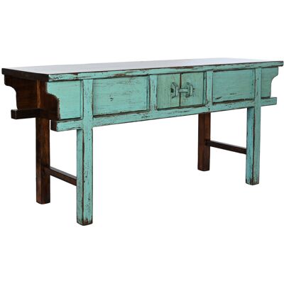 FIJALO Consola Olmo Macizo 170x49x88 Decape Turquesa FIJALO Consola Olmo Macizo 170x49x88 Decape Turquesa