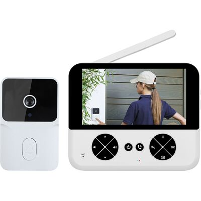 OEM Videoportero Sin Suscripción, Pantalla Ips De 4,3 Pulgadas (blanco Y Negro), Audio Dual, Visión Nocturna, Instalación Sin Taladros, Batería De 1000 Mah, Tarjeta Tf De 128 Gb, Abs+pc OEM Videoportero Sin Suscripción, Pantalla Ips De 4,3 Pulgadas (blanco Y Negro), Audio Dual, Visión Nocturna, Instalación Sin Taladros, Batería De 1000 Mah, Tarjeta Tf De 128 Gb, Abs+pc