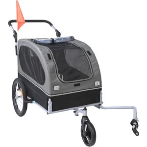 Mophorn - Remolque Para Bicicleta Para Perros, Capacidad De 88 Libras, Carrito Para Cochecito 2 En 1, Marco Plegable Fácil, Acoplador Universal, Reflectores, Bandera, Negro/gris Mophorn - Remolque Para Bicicleta Para Perros, Capacidad De 88 Libras, Carrito Para Cochecito 2 En 1, Marco Plegable Fácil, Acoplador Universal, Reflectores, Bandera, Negro/gris