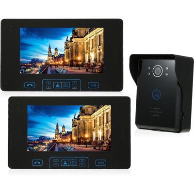 OEM Intercomunicador Inalámbrico De 2,4 Ghz, 2 Monitores De 7 Pulgadas, Cámara Hd, Visión Nocturna, Desbloqueo (blanco) OEM Intercomunicador Inalámbrico De 2,4 Ghz, 2 Monitores De 7 Pulgadas, Cámara Hd, Visión Nocturna, Desbloqueo (blanco)