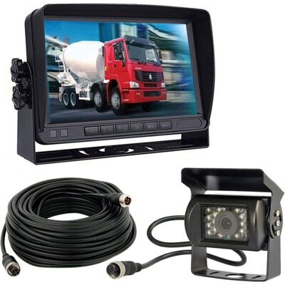 OEM Sistema De Cámara De Marcha Atrás De 12v-24v Con Monitor Lcd Tft De 7" – Cámara Impermeable Con Visión Nocturna De 120° – Cable Antiinterferencias De 4 Pines – 18 Led OEM Sistema De Cámara De Marcha Atrás De 12v-24v Con Monitor Lcd Tft De 7" – Cámara Impermeable Con Visión Nocturna De 120° – Cable Antiinterferencias De 4 Pines – 18 Led