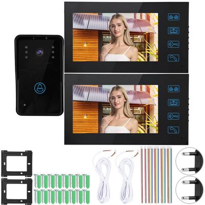 OEM – Videoportero De 7 Pulgadas Con 2 Monitores – Pantalla Táctil – Visión Nocturna Led – Alimentación De Ca De 100-240 V – Fácil Instalación - 100-240veu OEM – Videoportero De 7 Pulgadas Con 2 Monitores – Pantalla Táctil – Visión Nocturna Led – Alimentación De Ca De 100-240 V – Fácil Instalación - 100-240veu