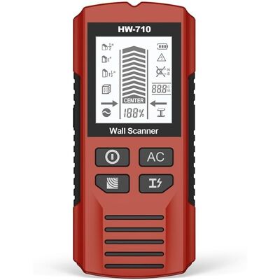OEM Escáner De Pared Lcd Portátil Para Madera, Metal Y Corriente Alterna, Detector De Montantes Portátil Multifunción (rojo) OEM Escáner De Pared Lcd Portátil Para Madera, Metal Y Corriente Alterna, Detector De Montantes Portátil Multifunción (rojo)