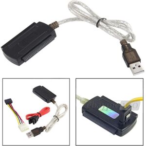 TRADE SHOP TRAESIO Trade Shop - Cable Adaptador Ide Sata Usb 2.0 Compatible Con Discos Duros De 2,5 Y 3,5 Pulgadas - TRADE SHOP TRAESIO Trade Shop - Cable Adaptador Ide Sata Usb 2.0 Compatible Con Discos Duros De 2,5 Y 3,5 Pulgadas -