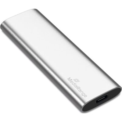 Disco Duro Externo, 240 Gb, Ssd, Usb-c, Plateado Mediarange Mr1101 Disco Duro Externo, 240 Gb, Ssd, Usb-c, Plateado Mediarange Mr1101